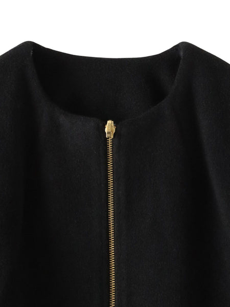 【biyori】キルティングノーカラーブルゾン