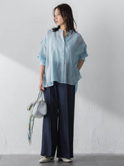 シアーブロードブラウス