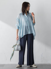 シアーブロードブラウス