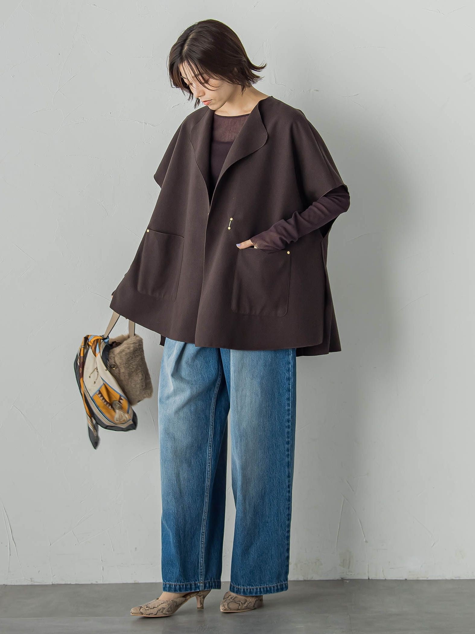 コットンサラチュールカットソー≪手洗い可能≫