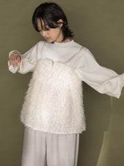 フィルムフェザーキャミブラウス≪手洗い可能≫