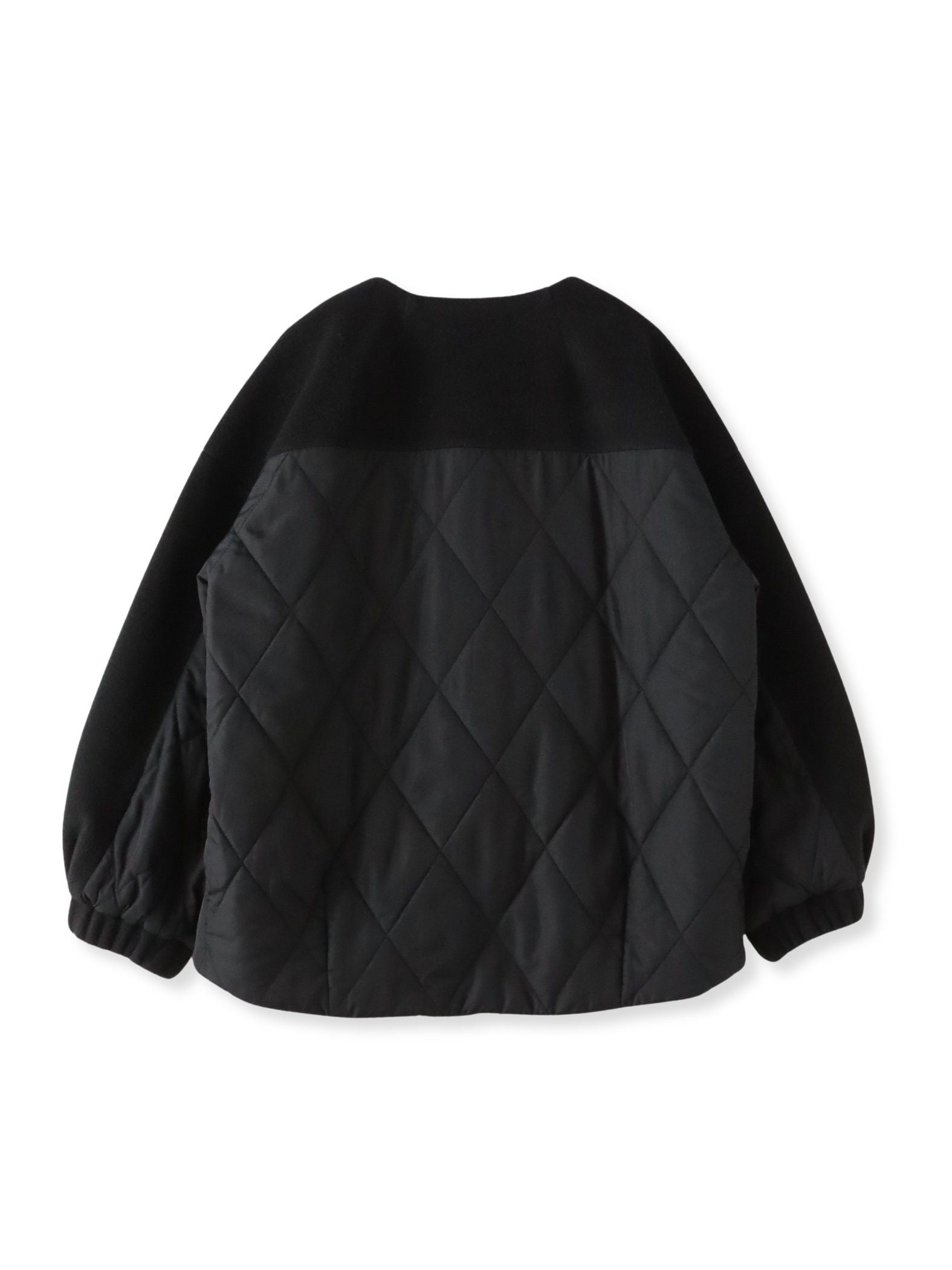 【biyori】キルティングノーカラーブルゾン