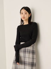 調温クルーネックニット≪手洗い可能≫