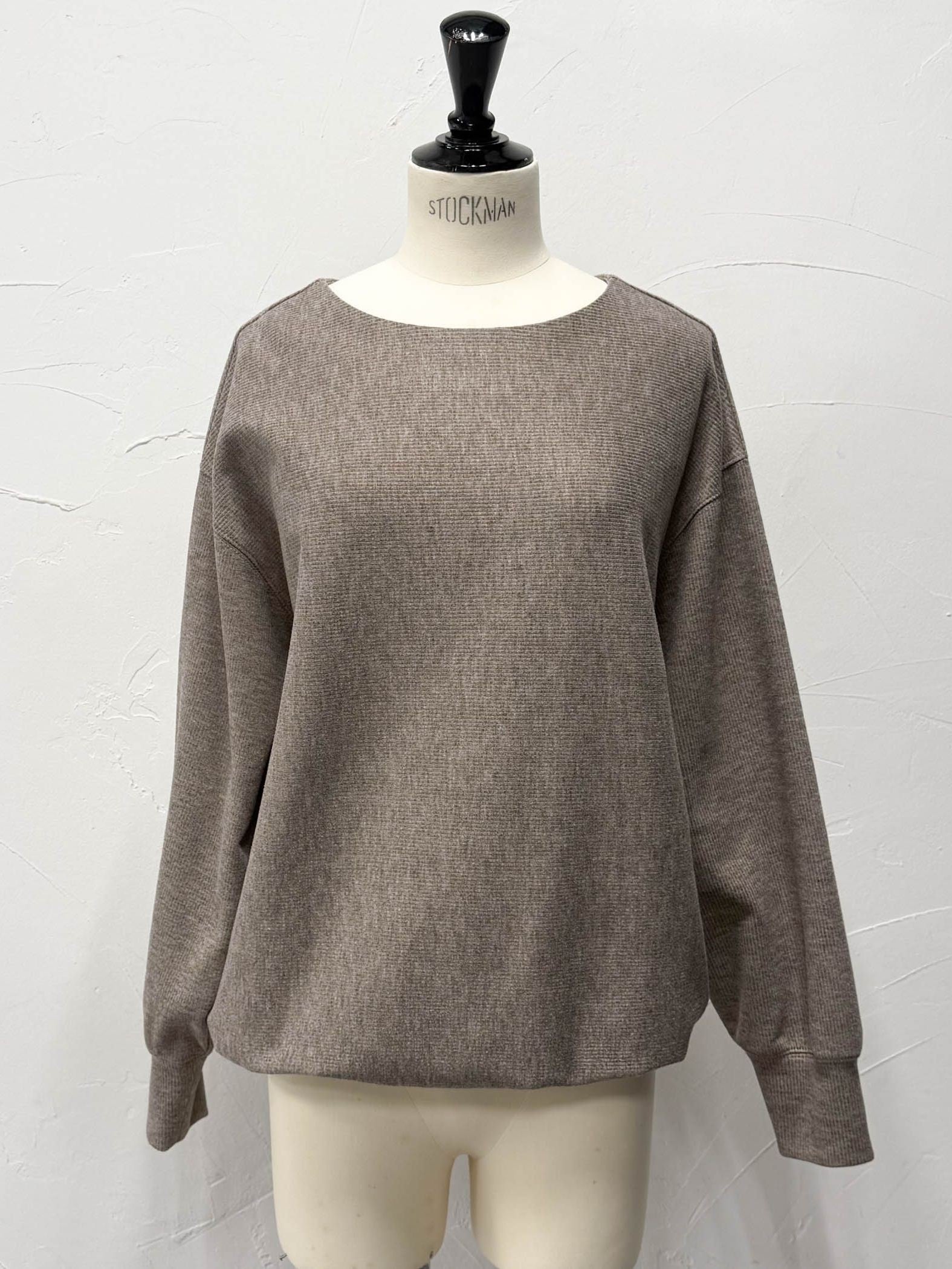 ニットコーデュロイカットソー≪手洗い可能≫