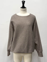 ニットコーデュロイカットソー≪手洗い可能≫