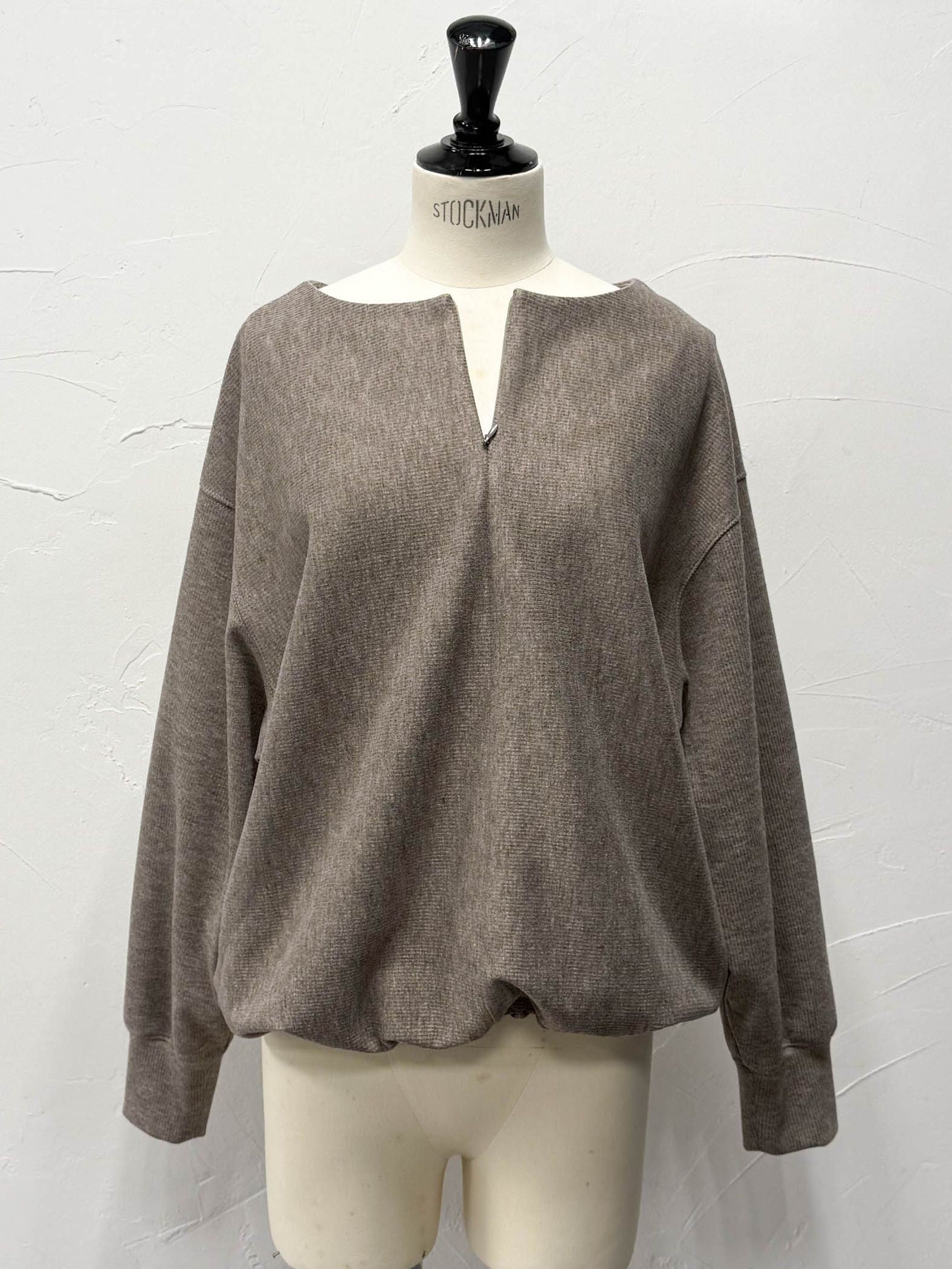 ニットコーデュロイカットソー≪手洗い可能≫