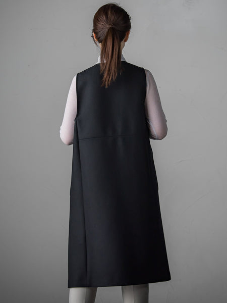 【大きいサイズ】ウールツイードボンディングジャンスカ