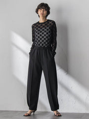 【えらべるSETUP】叶えるイージーカーブパンツ≪手洗い可能≫