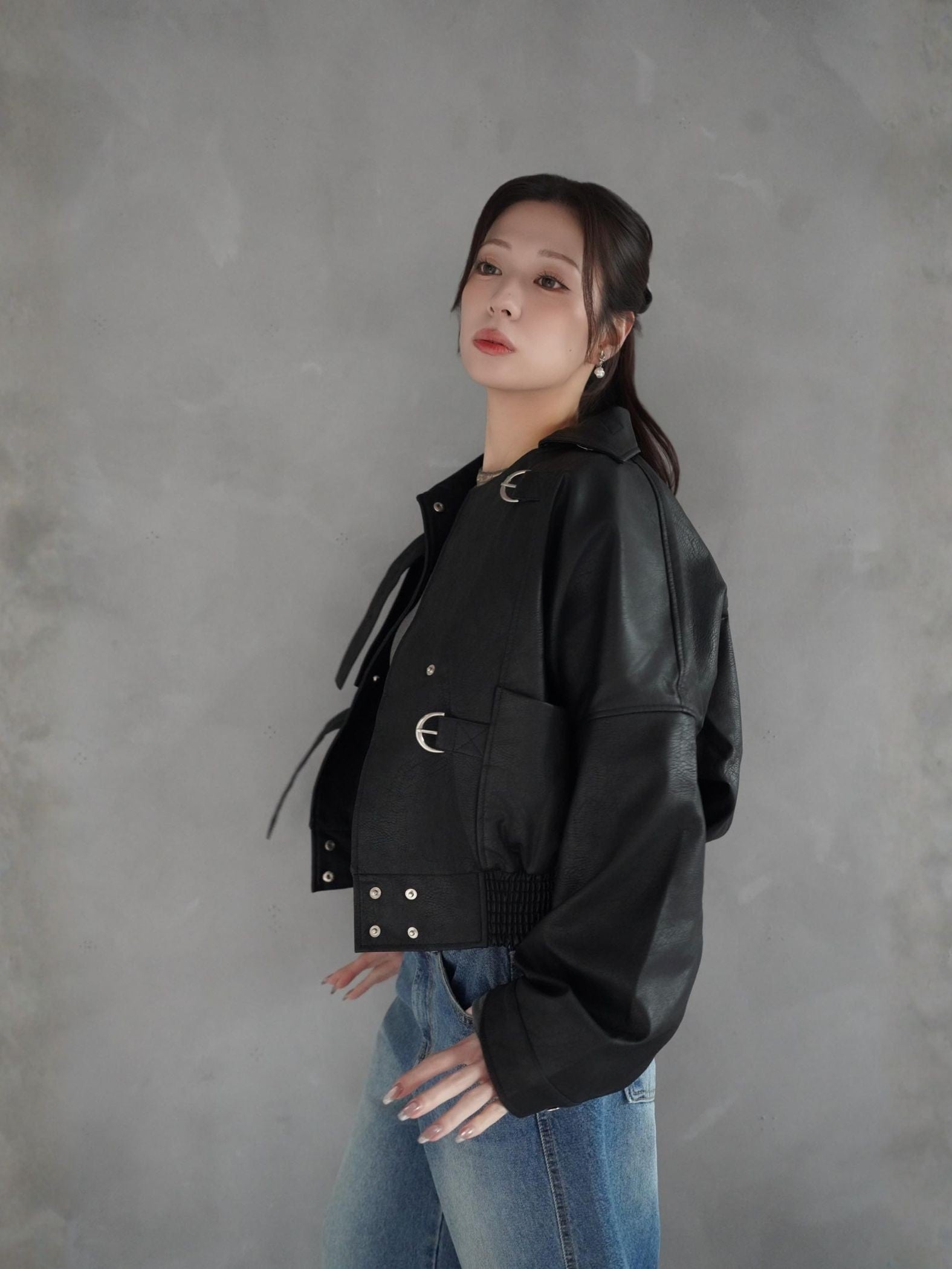 Volume Leather Jacket