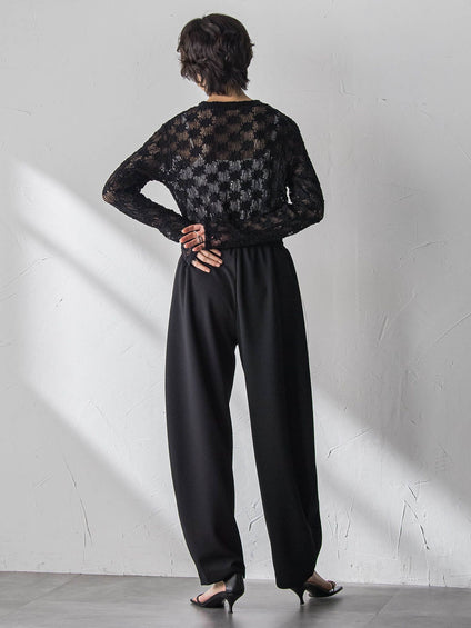 【えらべるSETUP】叶えるイージーカーブパンツ≪手洗い可能≫