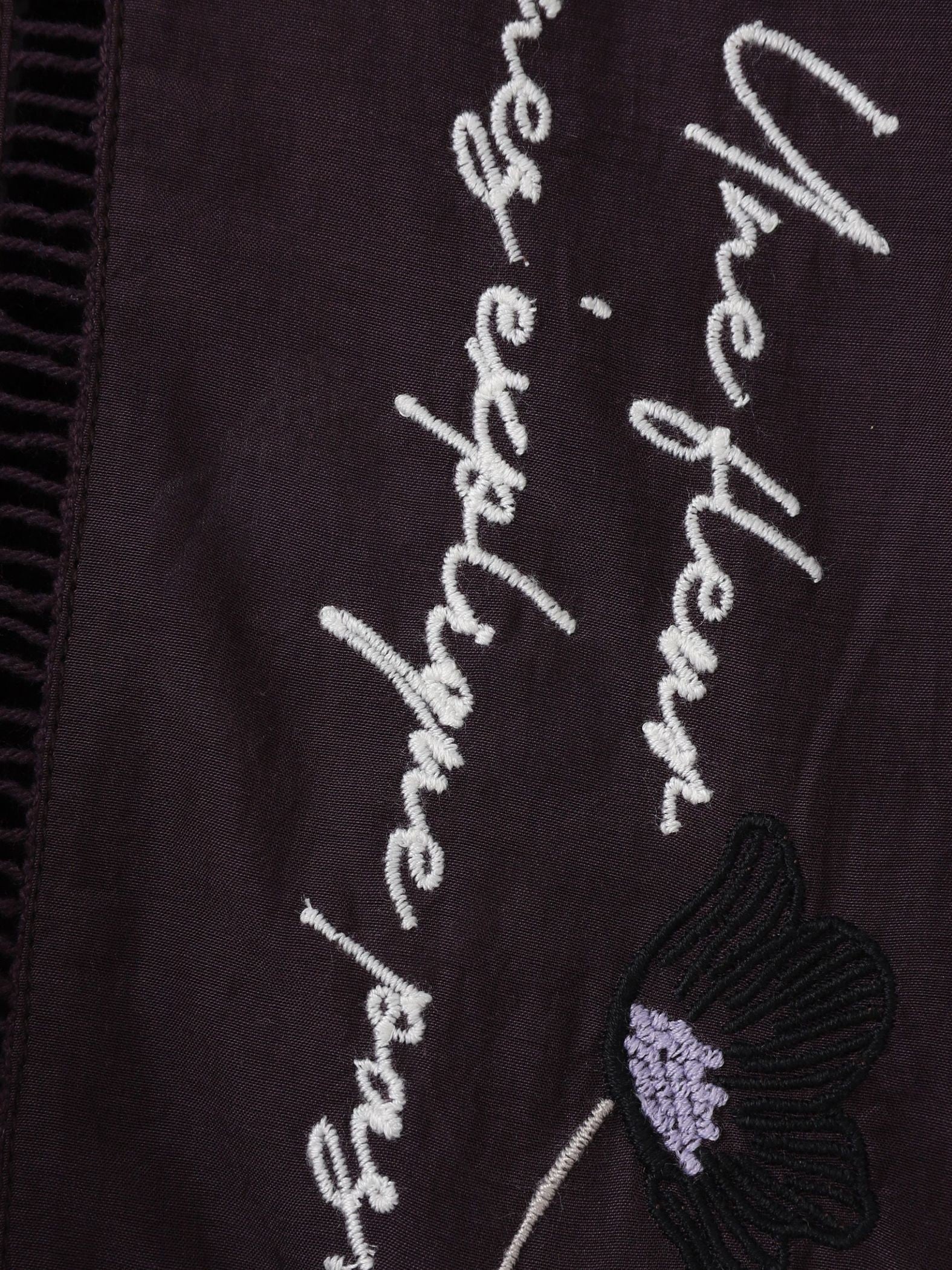 【40周年限定】パッチワーク刺繍オープンカラーシャツ