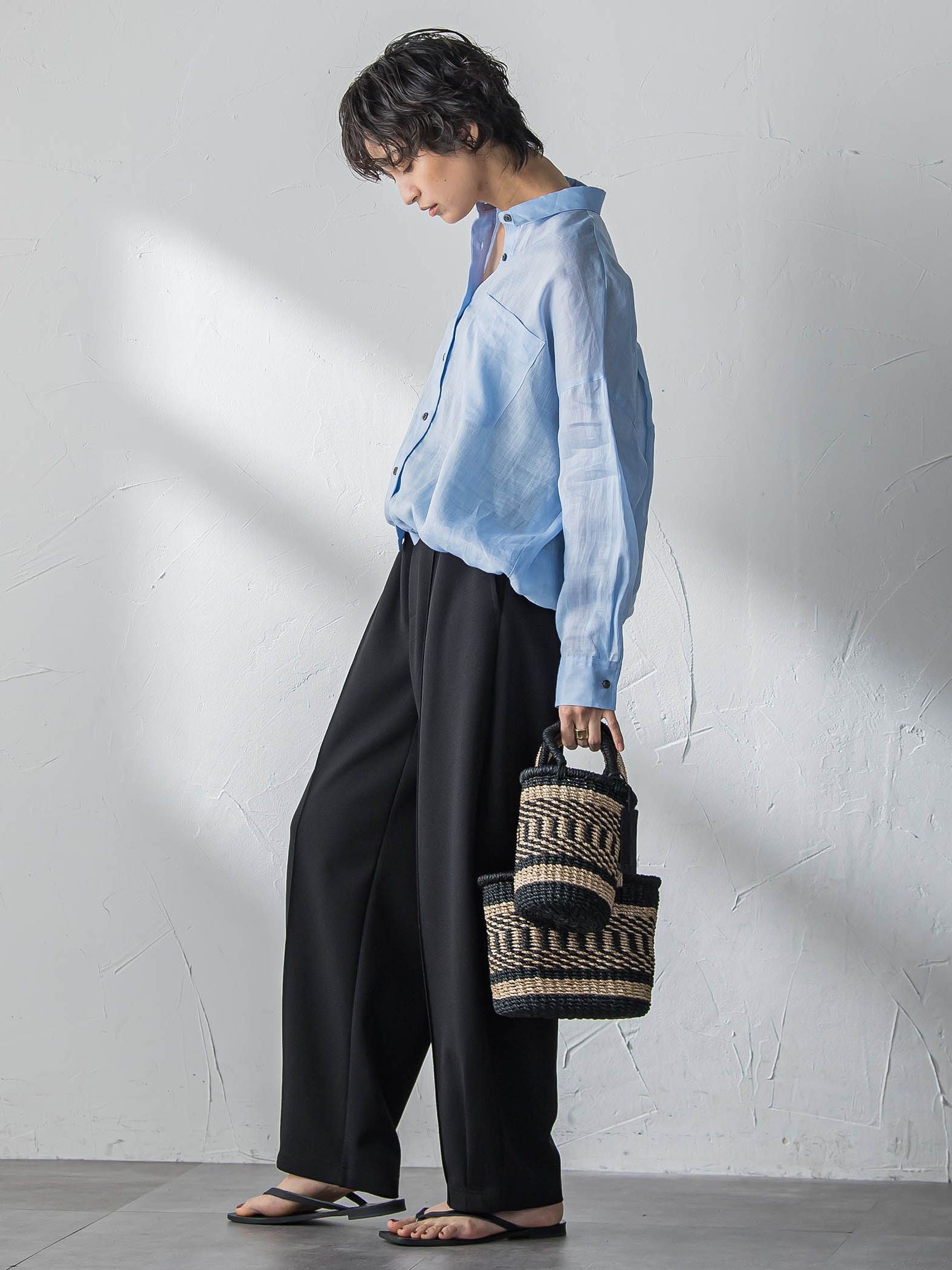 【えらべるSETUP】叶えるイージーカーブパンツ≪手洗い可能≫