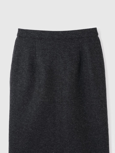 ソフトニットメルトンIラインスカート≪手洗い可能≫