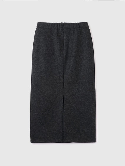 ソフトニットメルトンIラインスカート≪手洗い可能≫