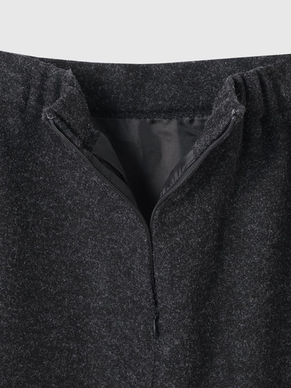 ソフトニットメルトンIラインスカート≪手洗い可能≫