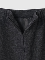 ソフトニットメルトンIラインスカート≪手洗い可能≫