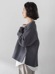 【WEB限定カラーあり】スポンディッシュニットカーディガン