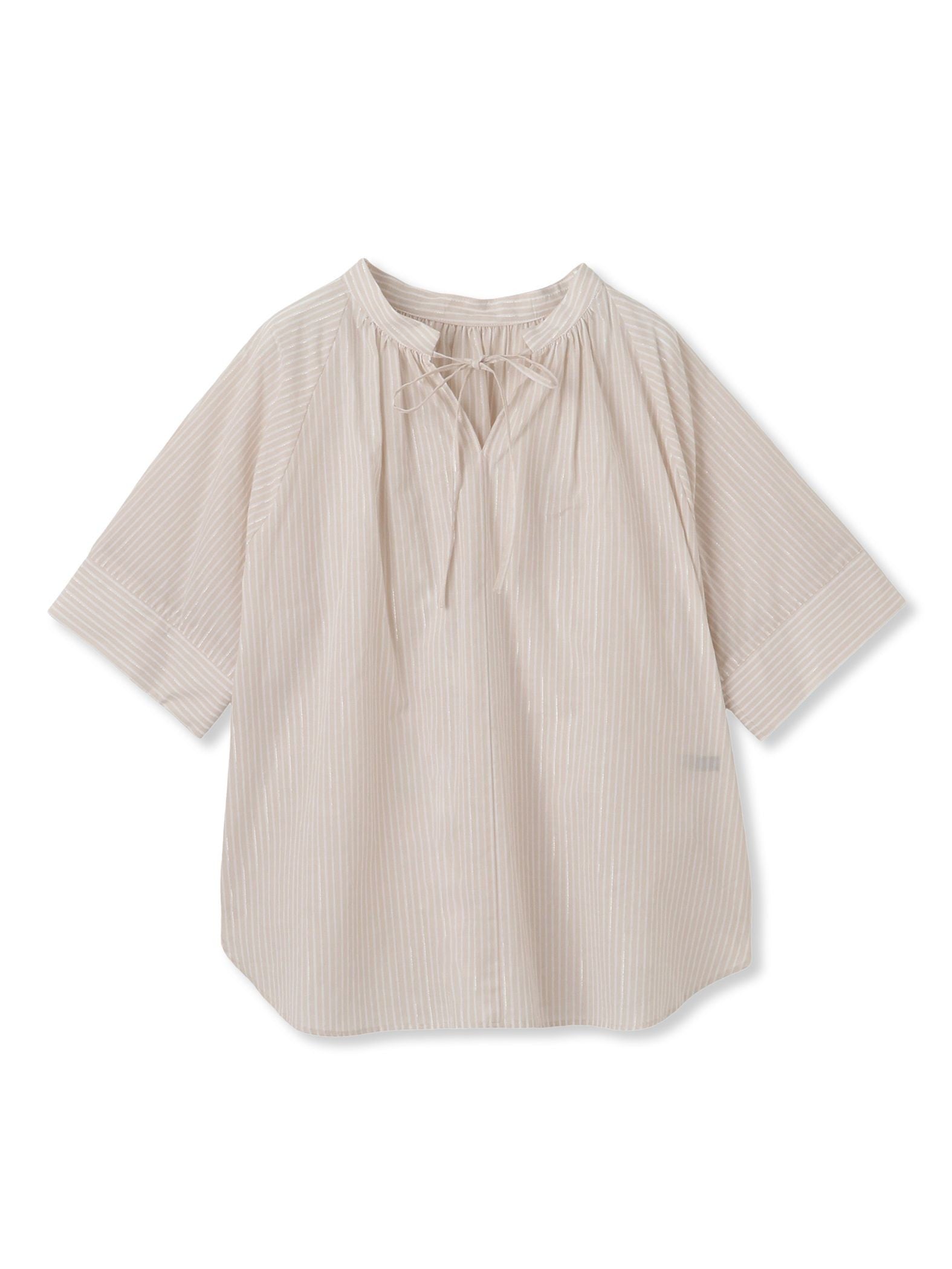 ローンラメストライプブラウス≪手洗い可能≫