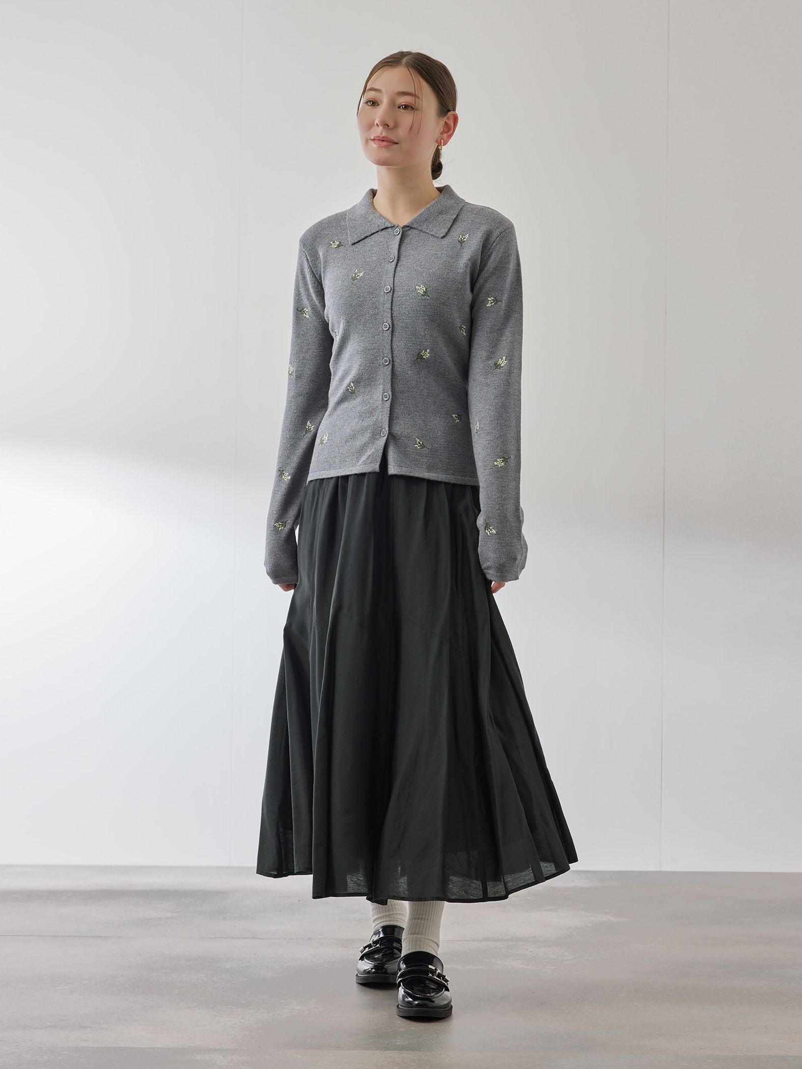 シルキーローンウエストプリーツスカート≪手洗い可能≫