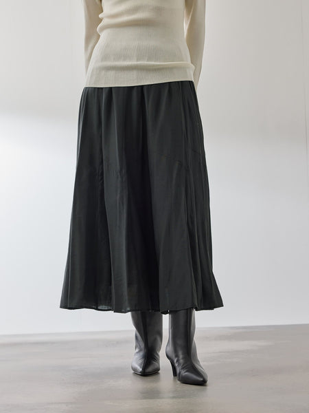 シルキーローンウエストプリーツスカート≪手洗い可能≫