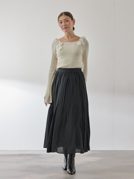 シルキーローンウエストプリーツスカート≪手洗い可能≫