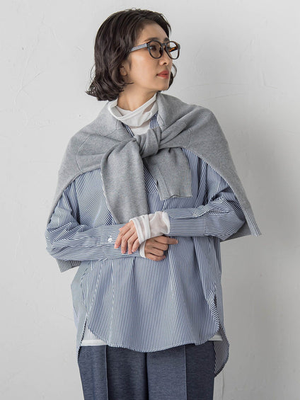 【WEB限定】”3コーデが叶う2点セット”ニット×シャツ