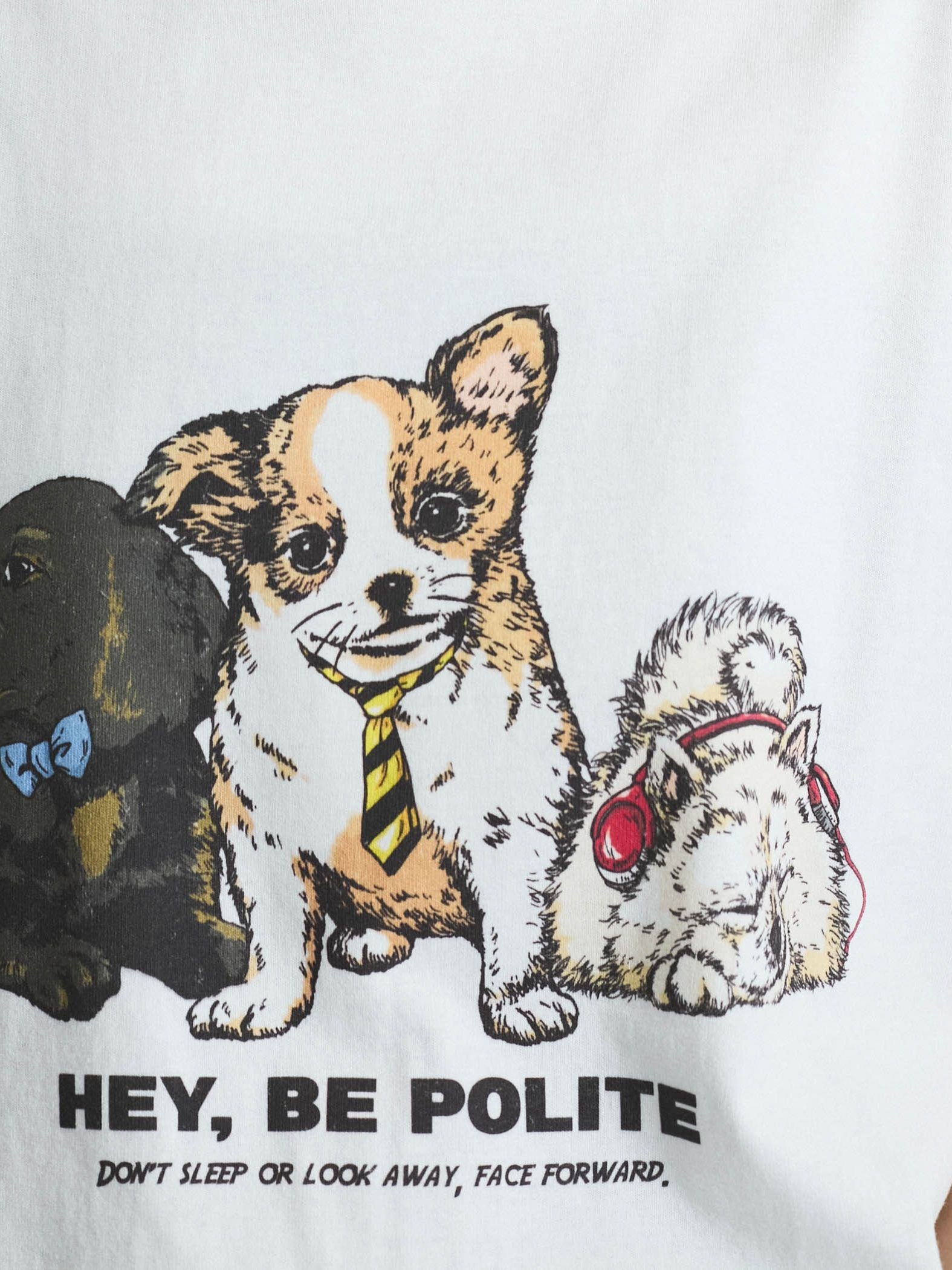 【POWER OF THE PEOPLE】イヌネコプリントTシャツ≪洗濯機で洗える≫