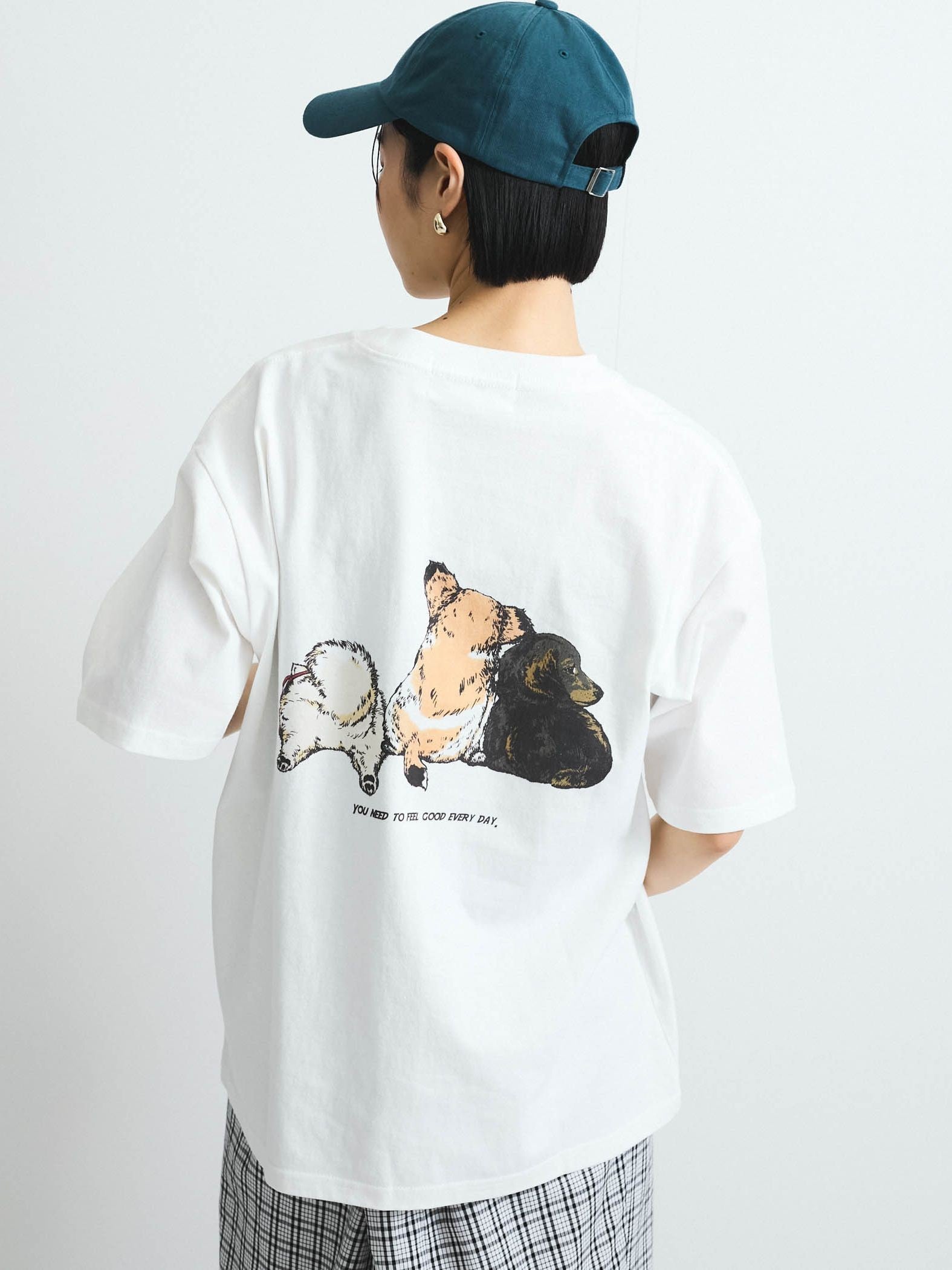 【POWER OF THE PEOPLE】イヌネコプリントTシャツ≪洗濯機で洗える≫
