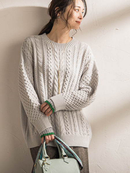 【WEB限定】【WILLIAM BRUNTON】カシミヤラインニットグローブ