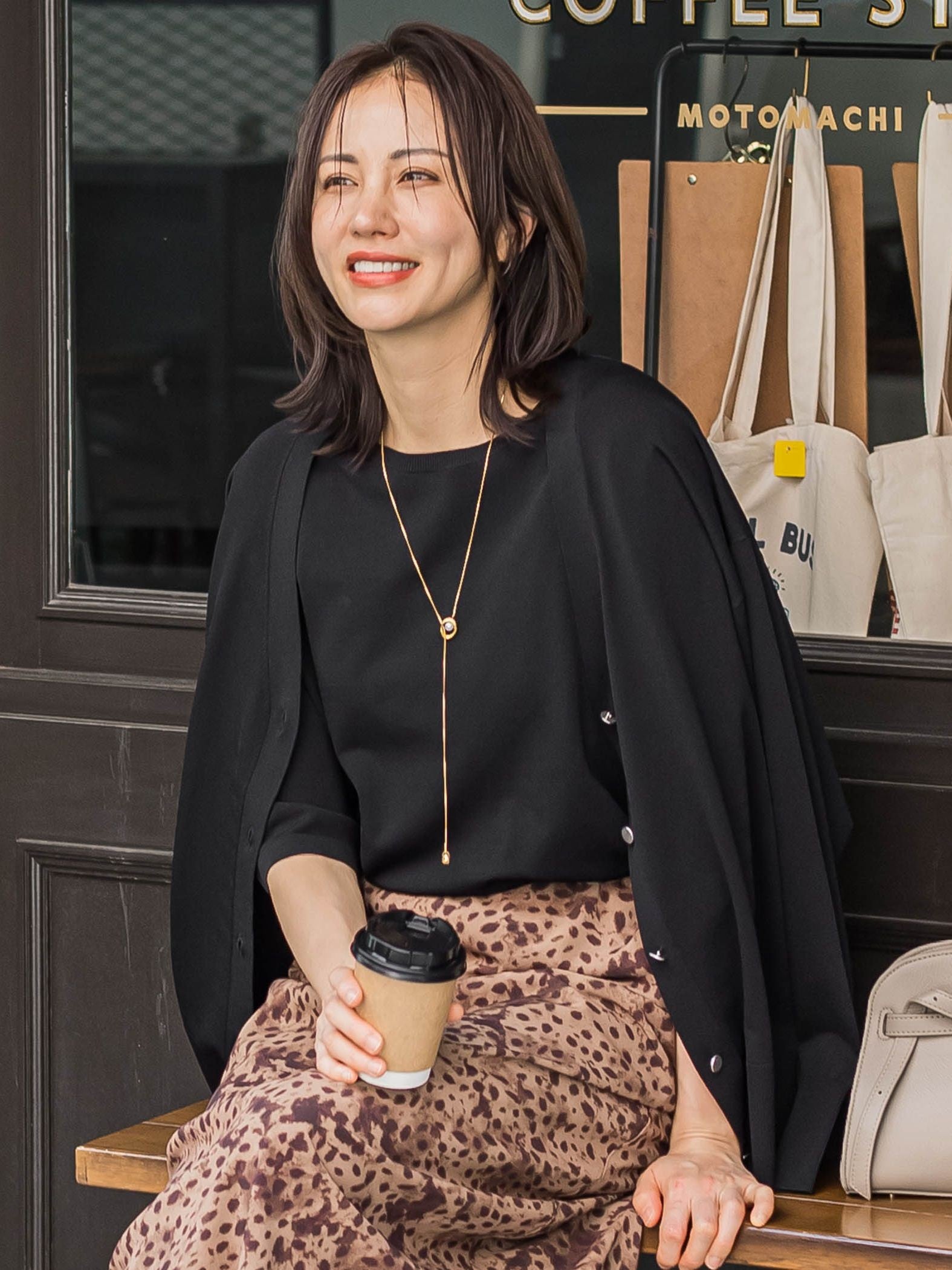 Vネックニットカーディガン≪手洗い可能≫