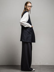 TWギャバジン　スリーブレスコート