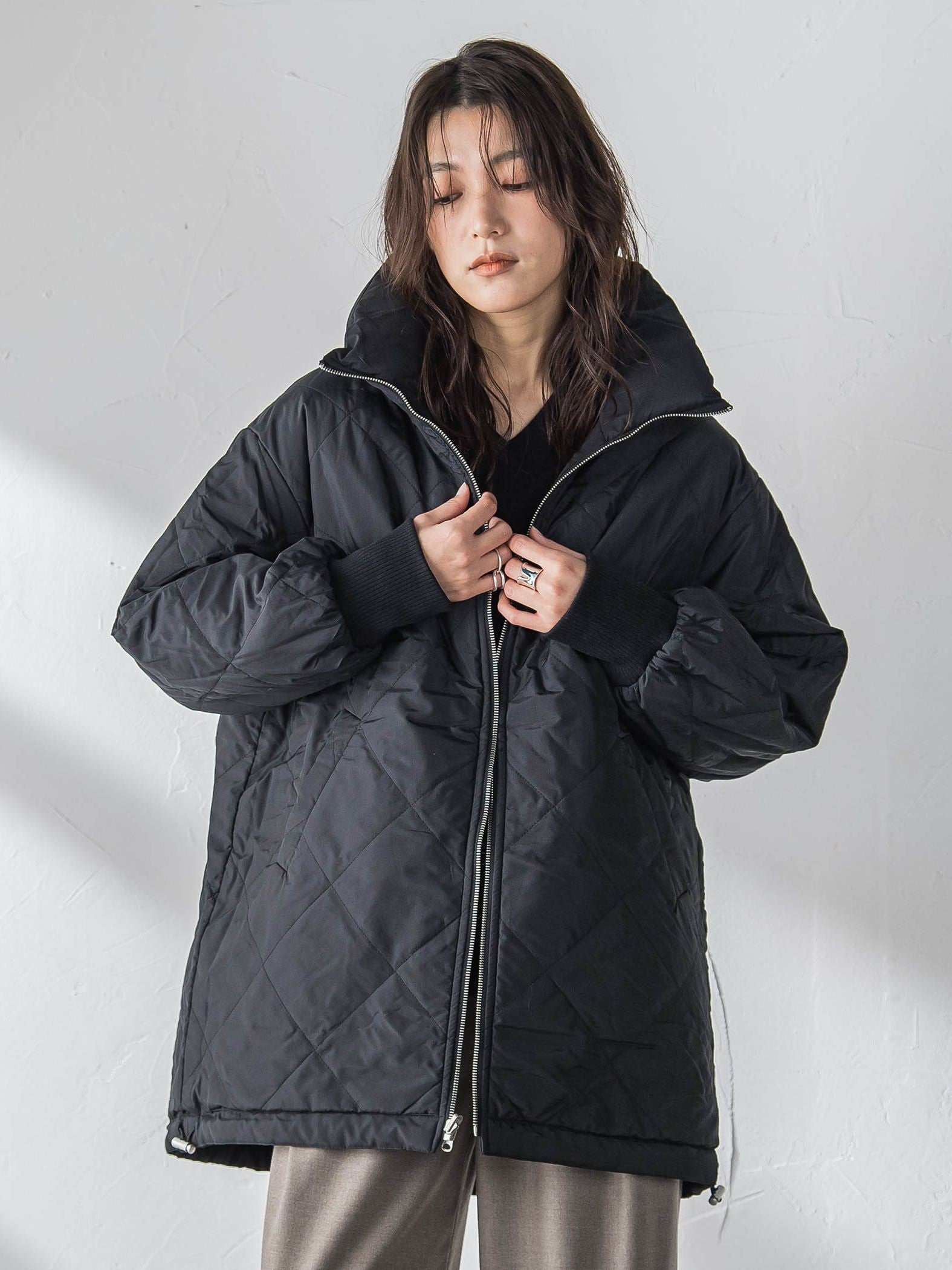 中綿リバーシブルコート≪手洗い可能≫