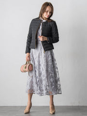 スパンコールテープチュールスカート