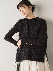 モナコツィードブラウス≪手洗い可能≫