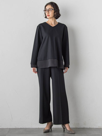 【大きいサイズ】ピクシエスタVネックブラウス