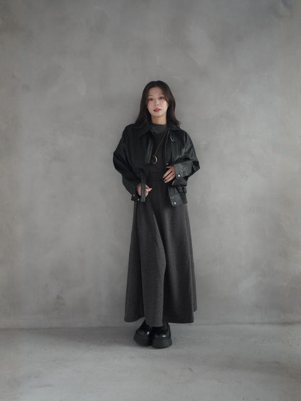 Volume Leather Jacket