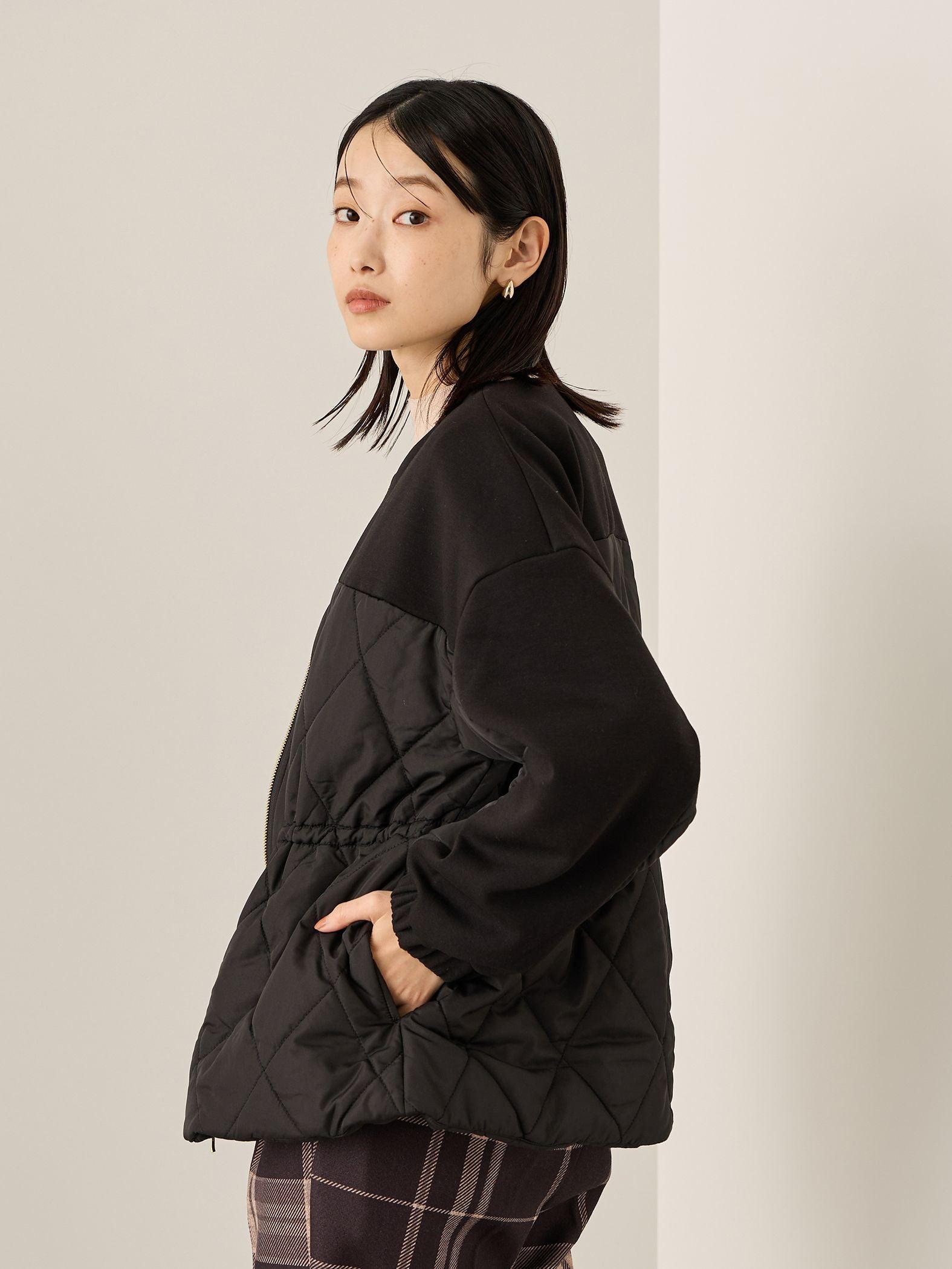ダイヤキルティングダンボールブルゾン