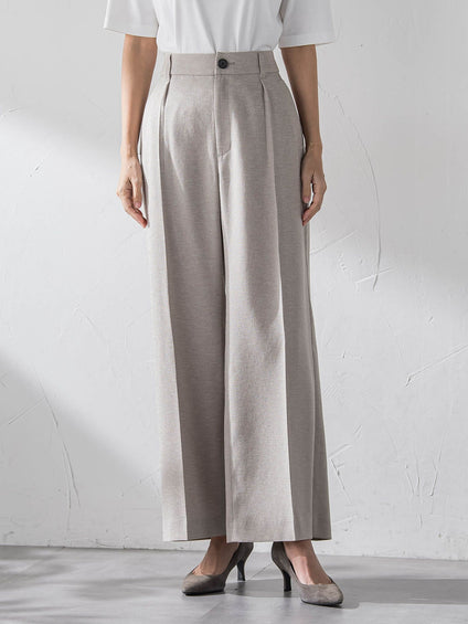 【大きいサイズ】リネンライクオックスパンツ