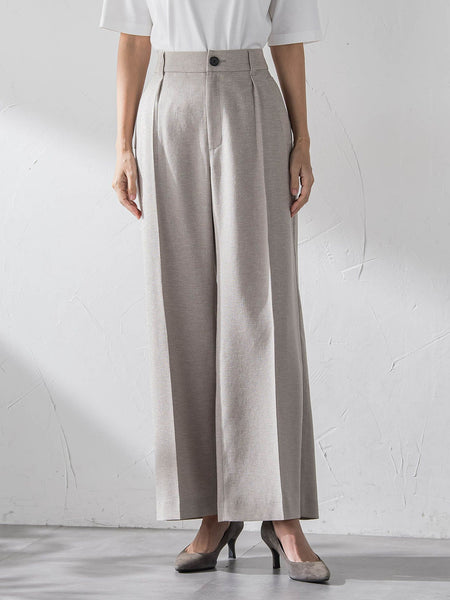 【大きいサイズ】リネンライクオックスパンツ