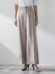 【大きいサイズ】リネンライクオックスパンツ