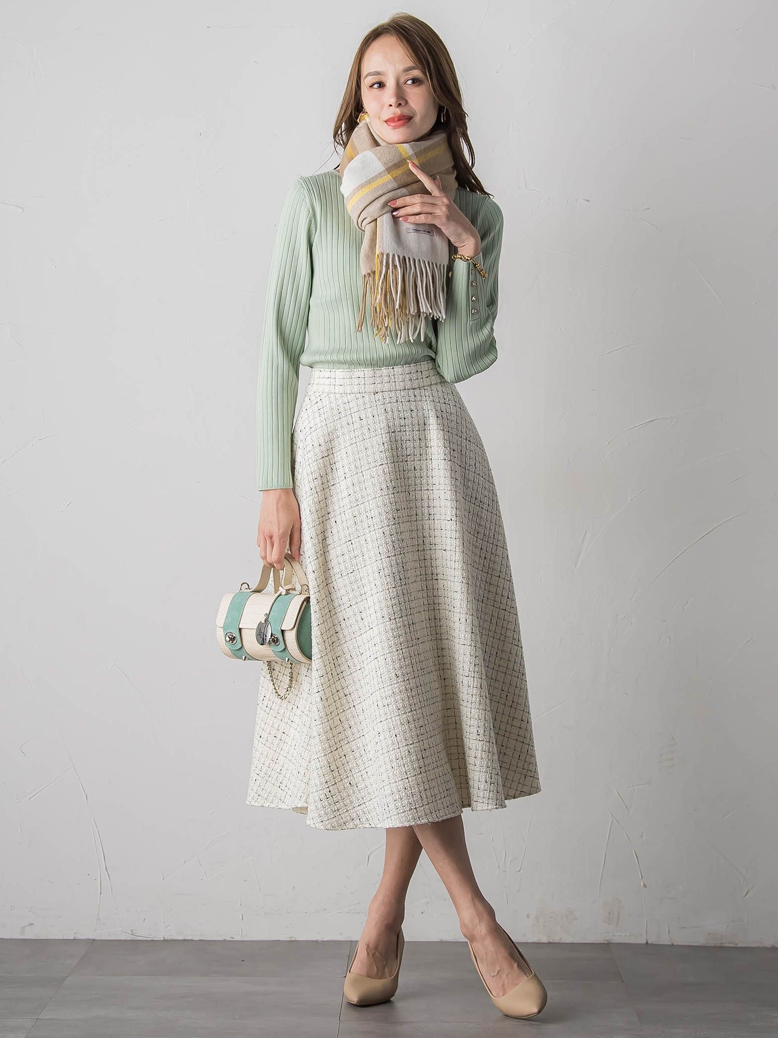 チェックマフラー