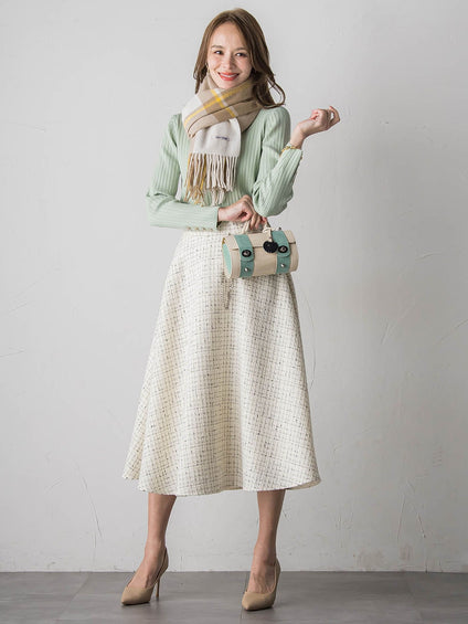 チェックマフラー