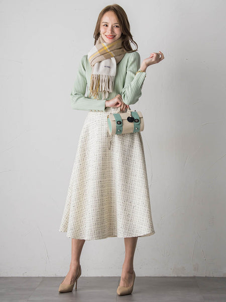 チェックマフラー