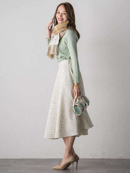 チェックマフラー