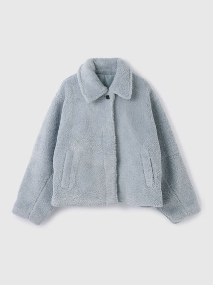 ボアコクーンスリーブブルゾン