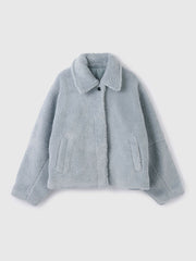 ボアコクーンスリーブブルゾン