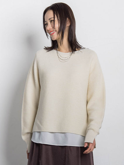 ホールガーメントガーターニット≪洗える≫