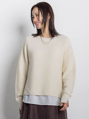 ホールガーメントガーターニット≪洗える≫