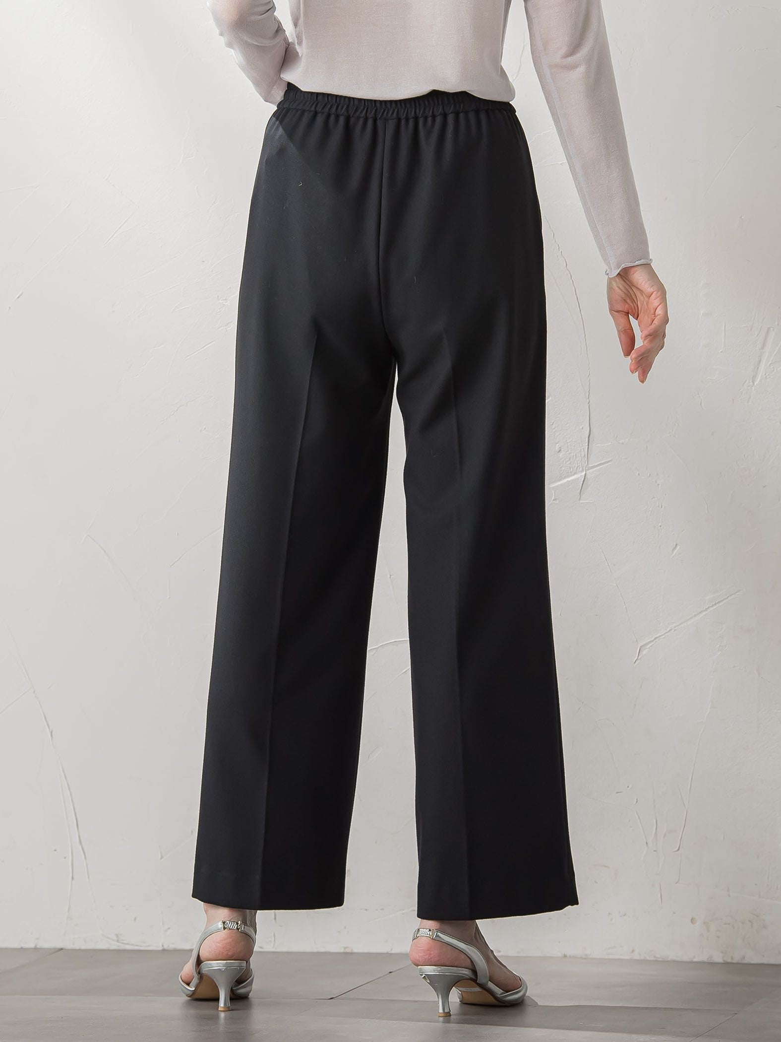 【biyori】ピクシエスタワイドパンツ≪洗濯機で洗える≫