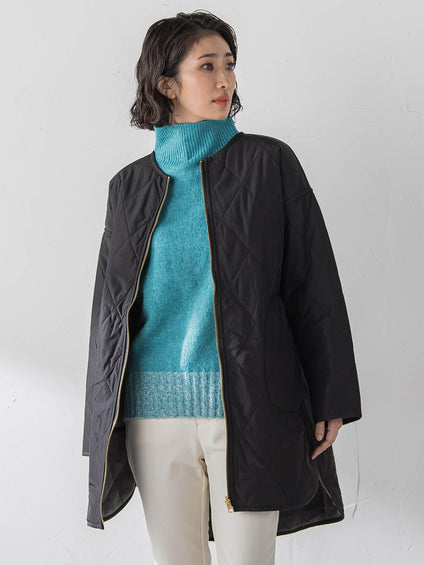 【WEB限定】”ふんわり配色の”もっちりハイネックニット